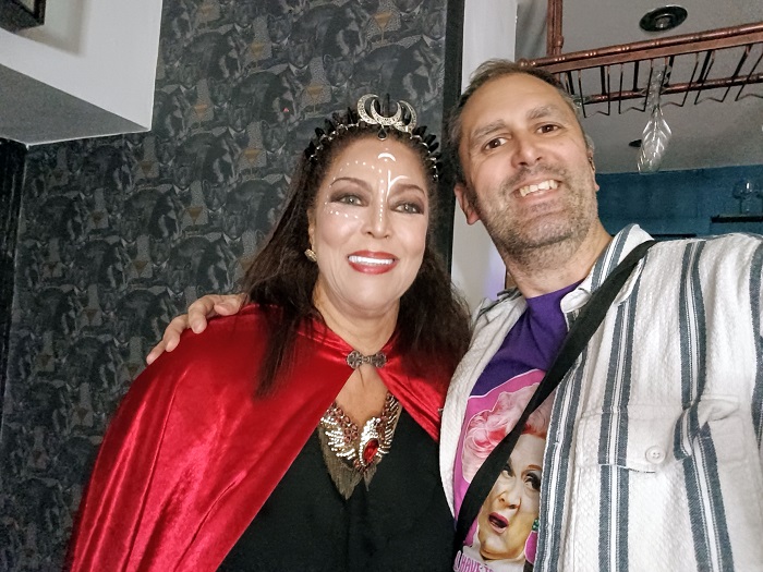 Nathan Head and Pauline Peart filming Dracula